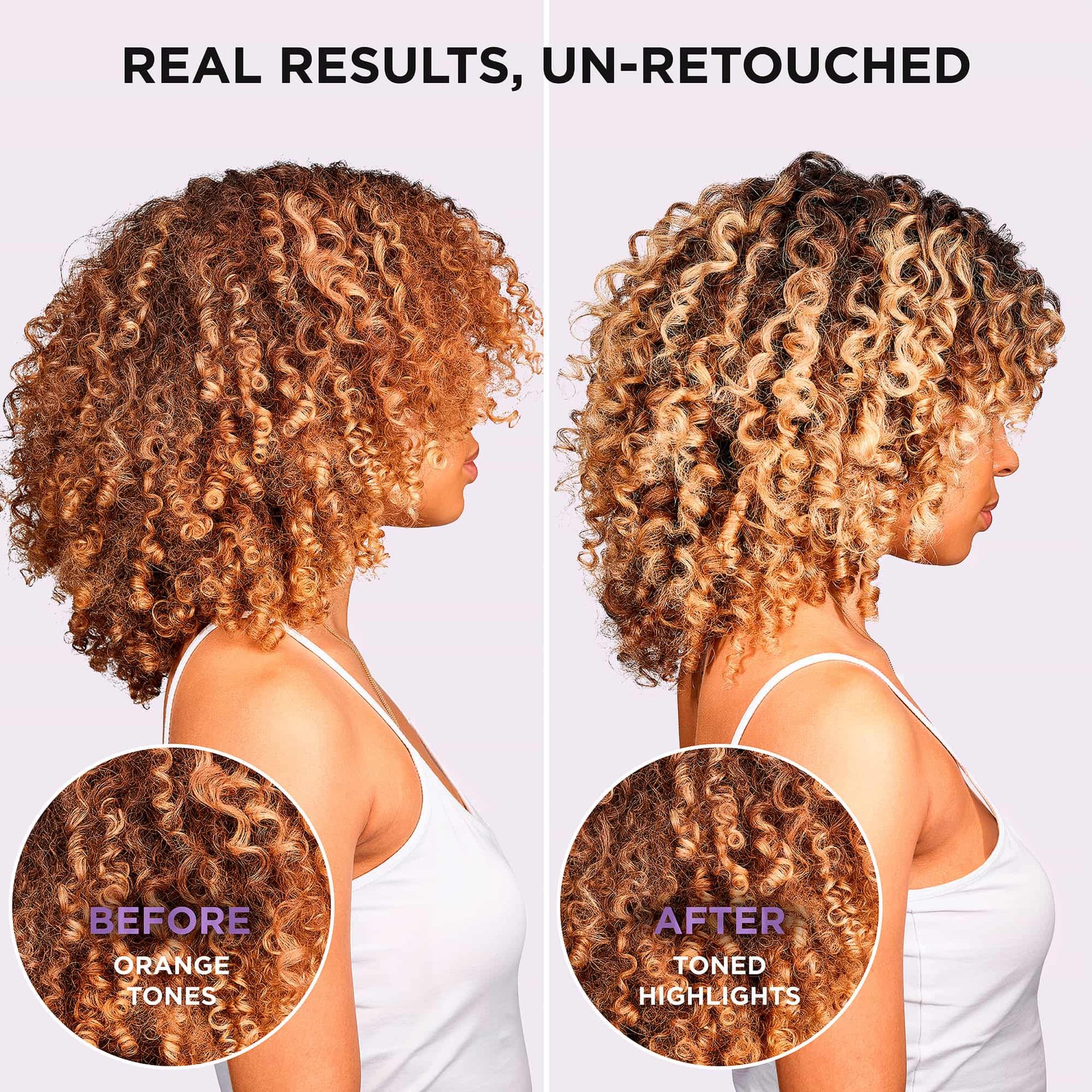 L'Oréal Paris EverPure Sulfate-Free Purple Shampoo, Before and After